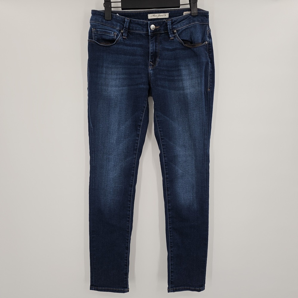 Mavi Jeans Co. ALEXA Mid-Rise Skinny Denim Jeans Size 28/30 Dark Wash Stretch